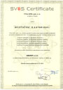 Certifikát „Osvědčení o autorizaci“ od SVOS
